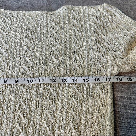 Vintage Vivanti 70s 80s Size 14 Knit Sweater&Skirt Crochet Cottagecore 2pc Set - Picture 13 of 16